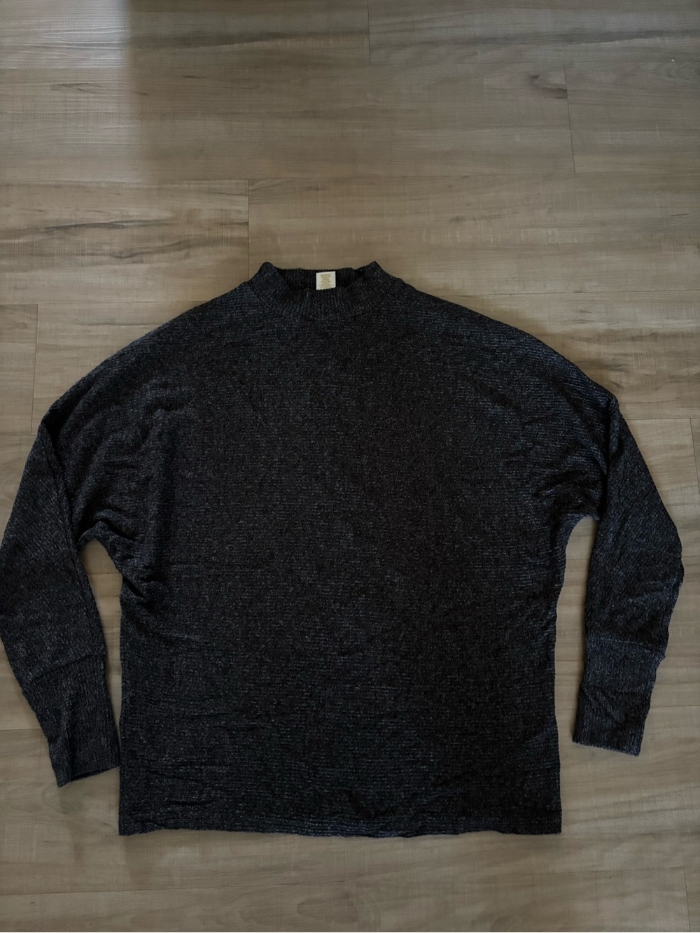 Matty M Women's Chocolate Brown Marled Turtleneck Sweater